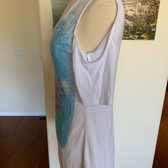 Pretty, summer, cold shoulder top, with sailboat BUNDLE 2 OR MORE FOR THIS PRICE - Picture 2 of 5